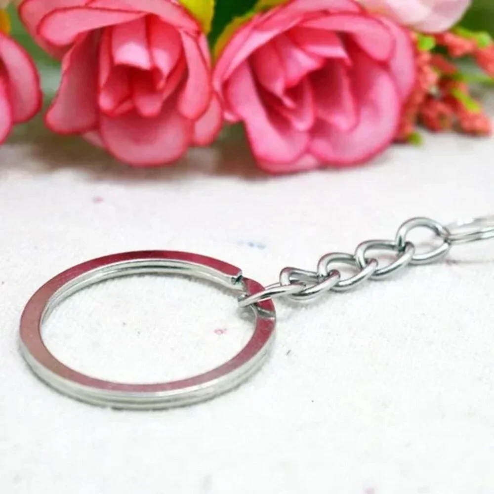(5-PACK) NEW BULLET CHARMS KEYCHAINS METAL PENDENT KEY RINGS GUN ACCESSORIES